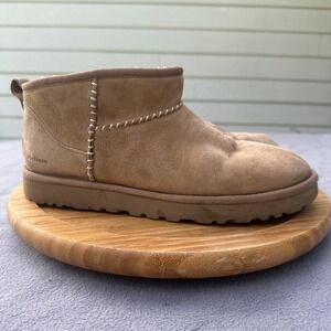 UGG X Madhappy Ultra Mini Boot Womens Size US 10 Chestnut Sheerling Lined